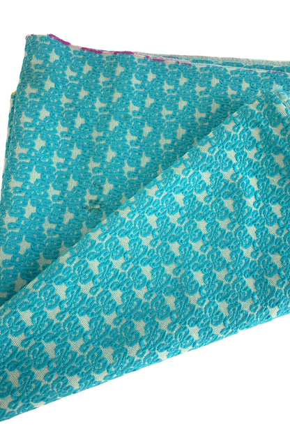 Textured blue fabric