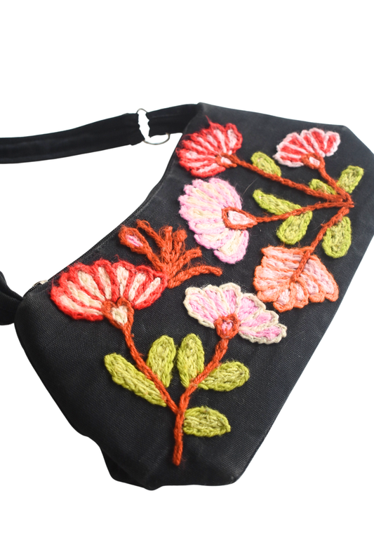 Louis Thomas embroidered canvas bag