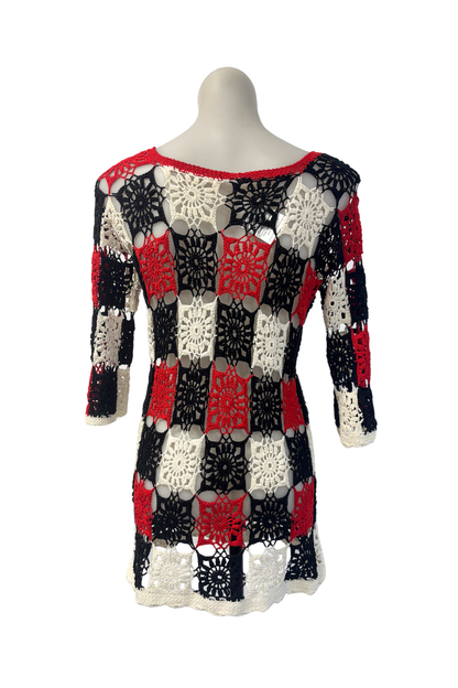 Handmade crochet dress, S