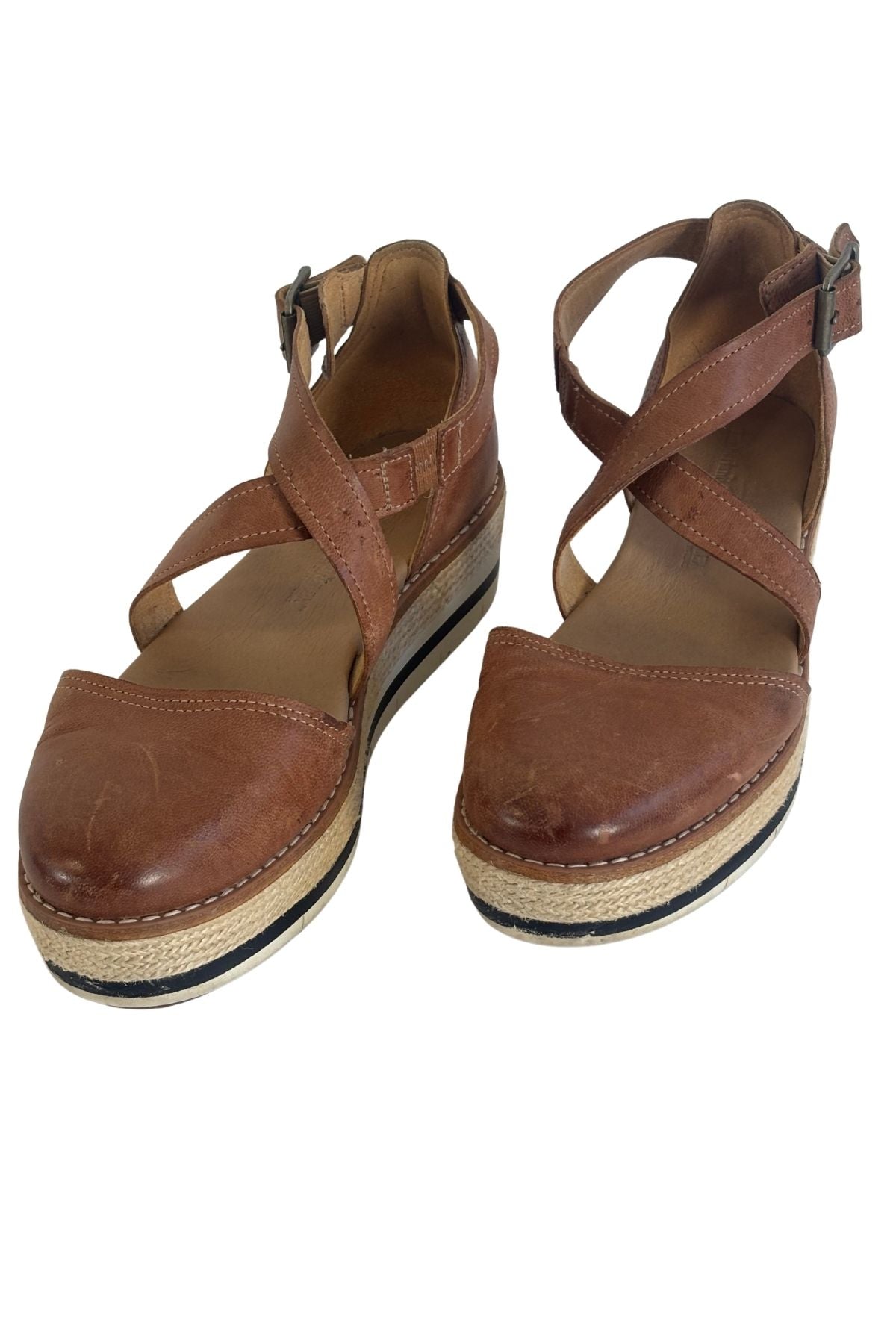Timberland sensorflex chunky leather wedges, UK4.5
