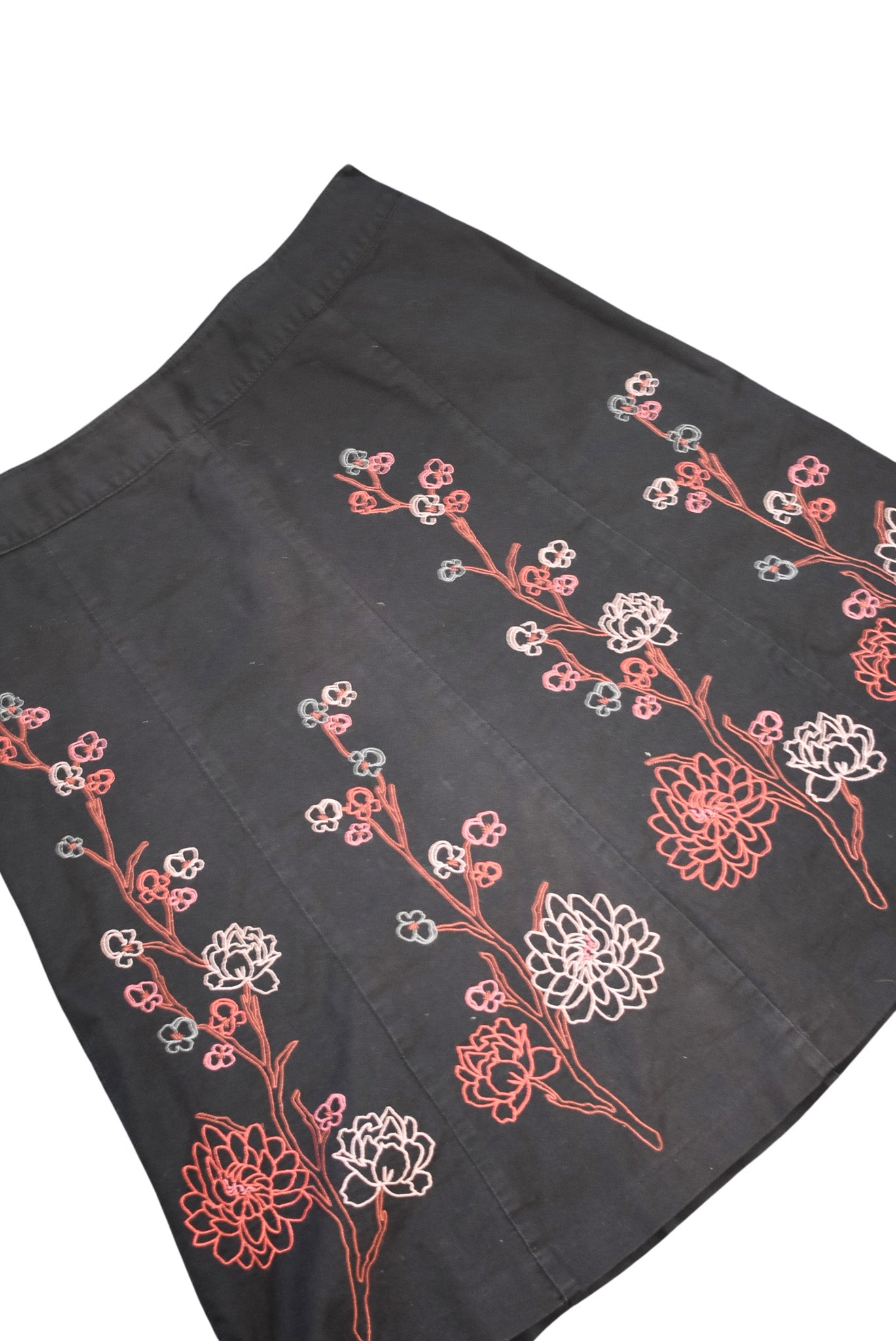 Laura Ashley embroidered floral skirt, 14