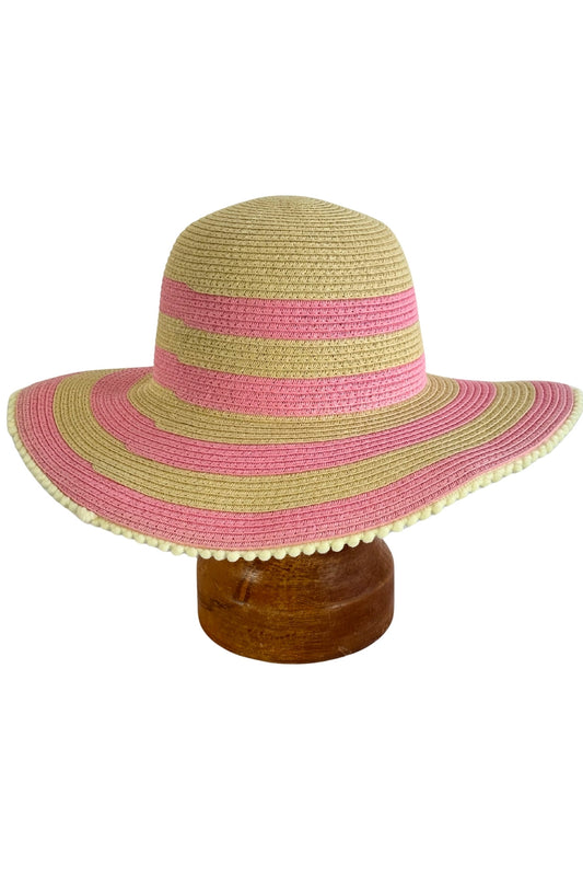 Young Original pink wide brim sun hat