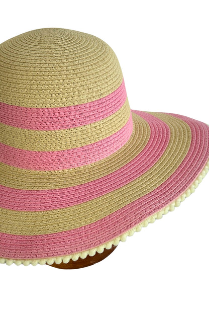 Young Original pink wide brim sun hat