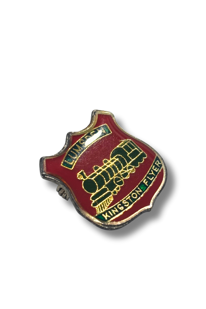 Retro Lumsden Kingston flyer pin