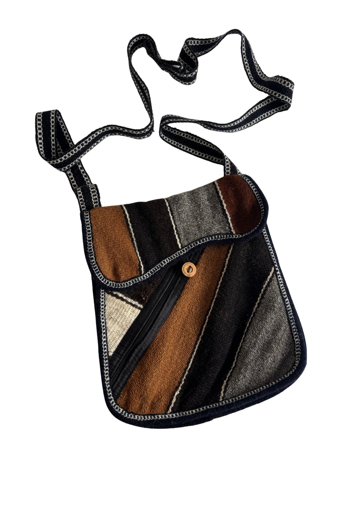 Fabric cross body bag