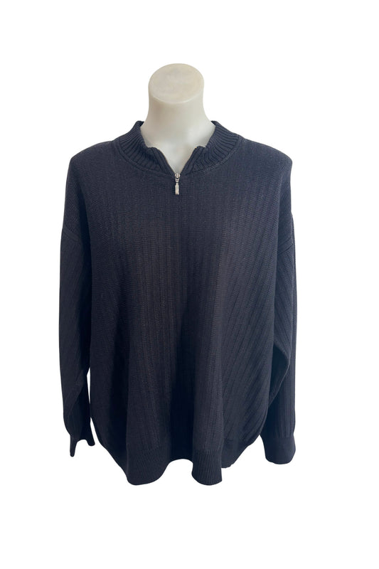 Sabri Ozel Italian wool 1/4 zip jumper, L