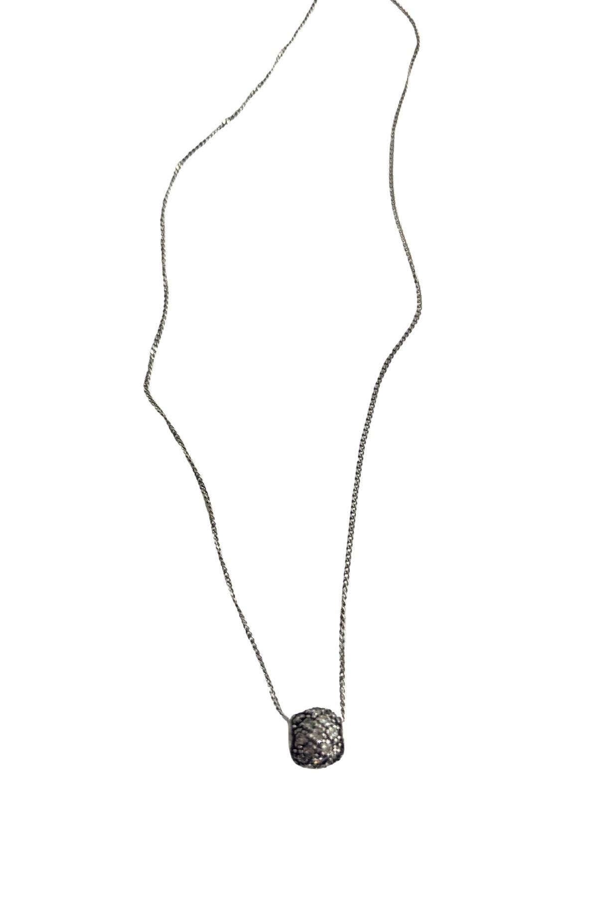 925 Silver glitzy charm necklace