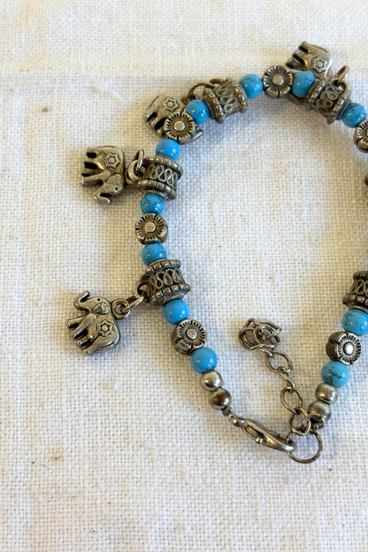 Elephant charm bracelet