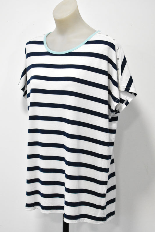 Jeanswest striped top, M