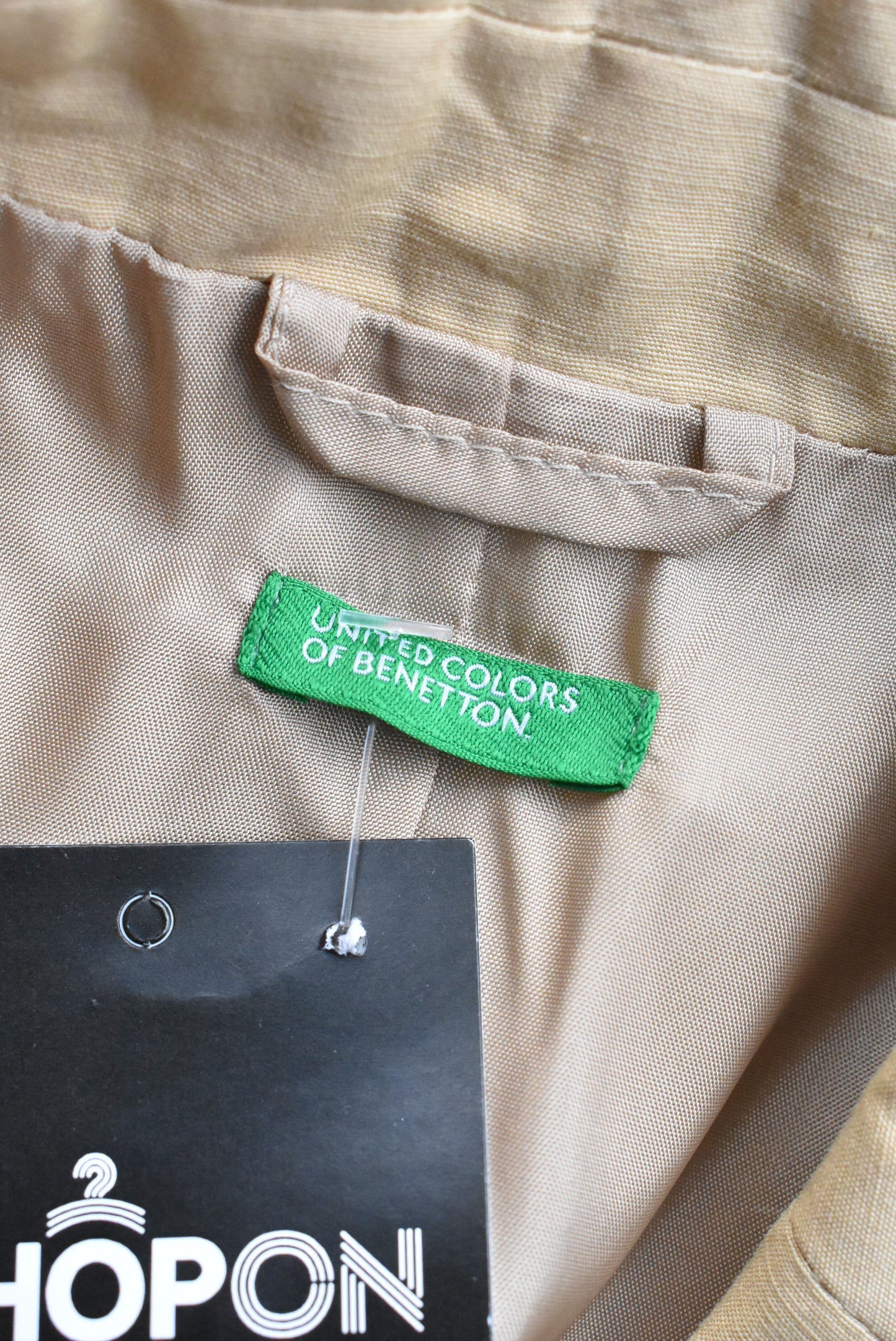 United Colors of Benetton linen/cotton blend blazer, S/XS