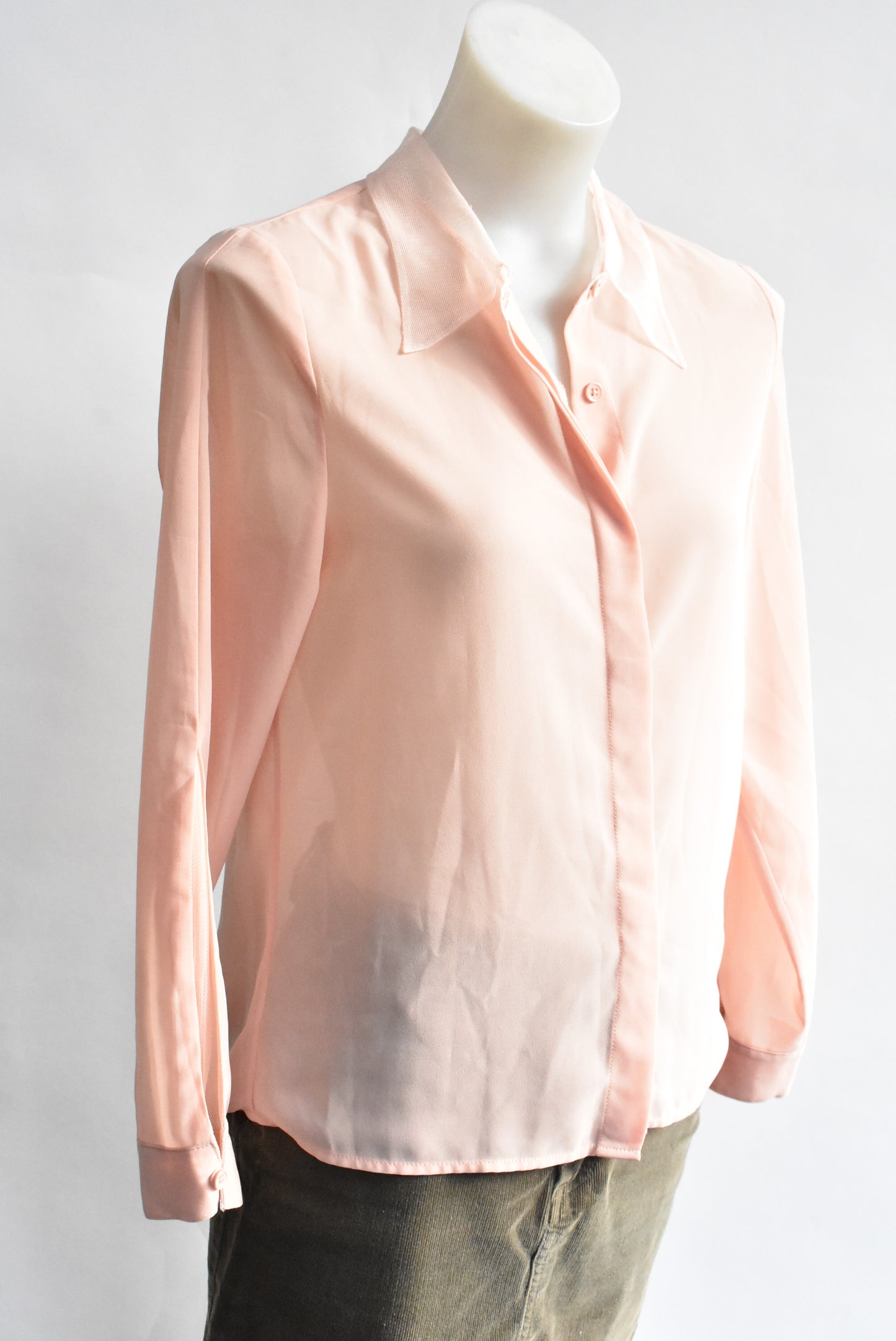 Aalis peach chiffon blouse, 36