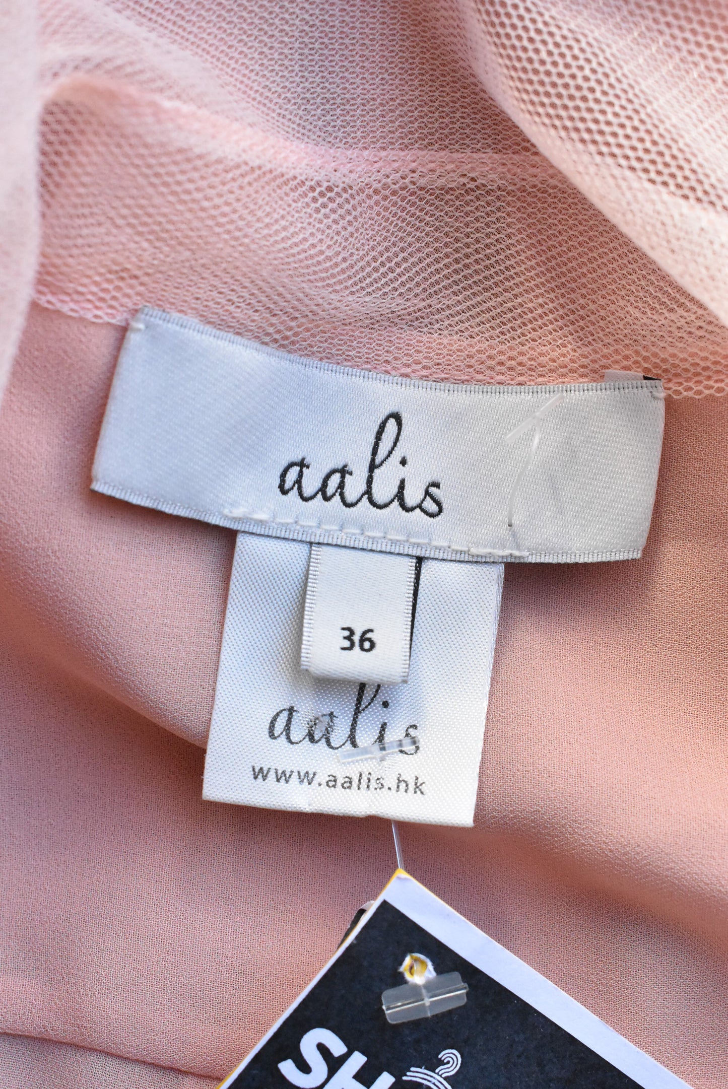 Aalis peach chiffon blouse, 36