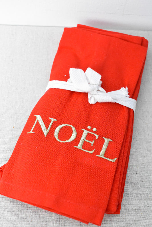 Set of 4 Christmas serviettes (2 sets available)