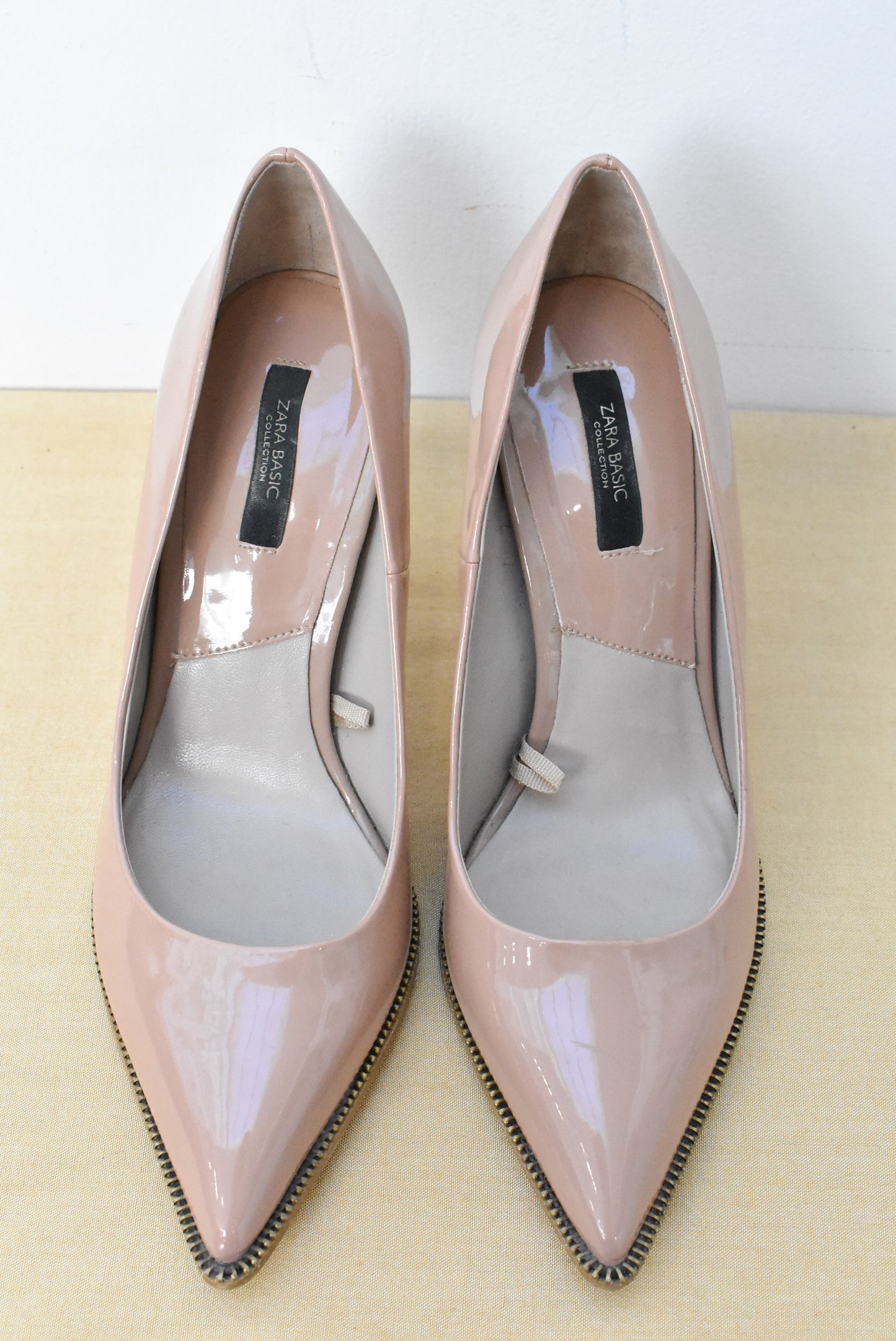 Zara pink nude heels, 38