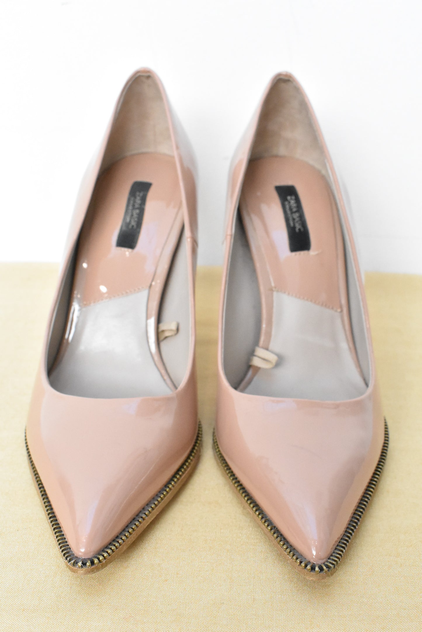 Zara pink nude heels, 38