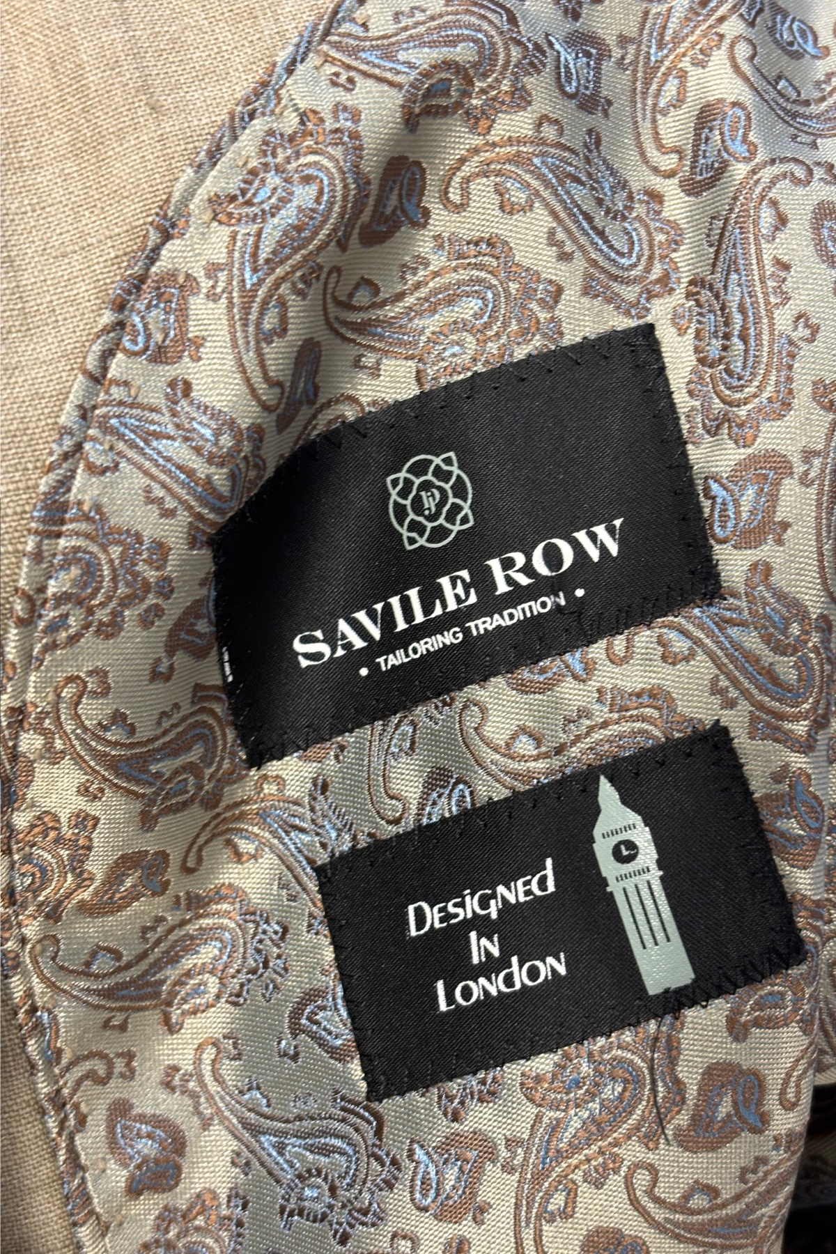 Saville Row London contemporary fit linen jacket, XL