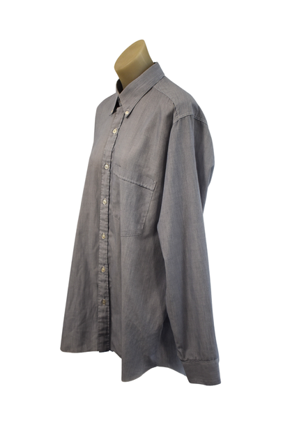 Manhattan NZ made striped dress shirt, XL