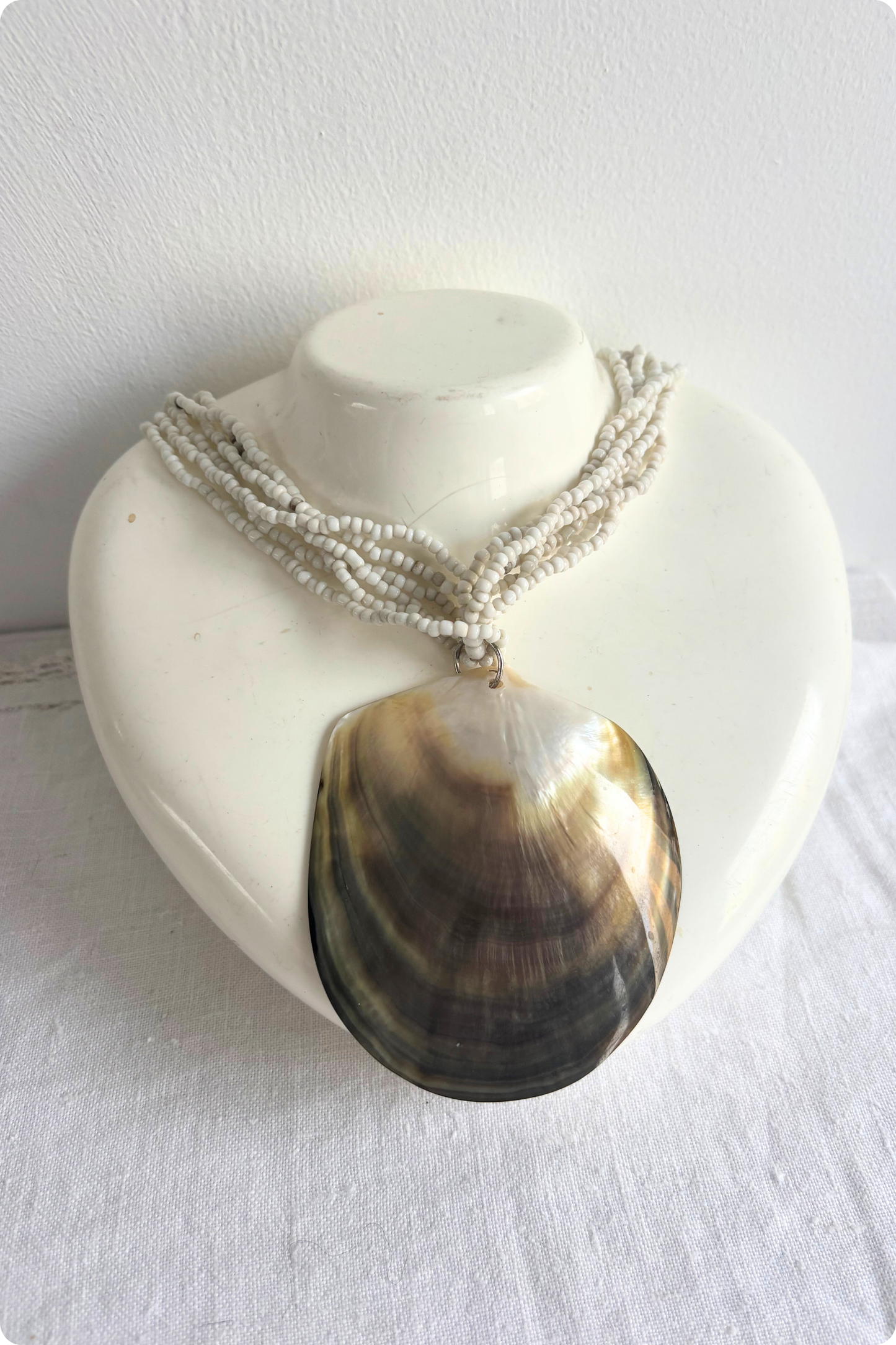 Giant shell statement necklace