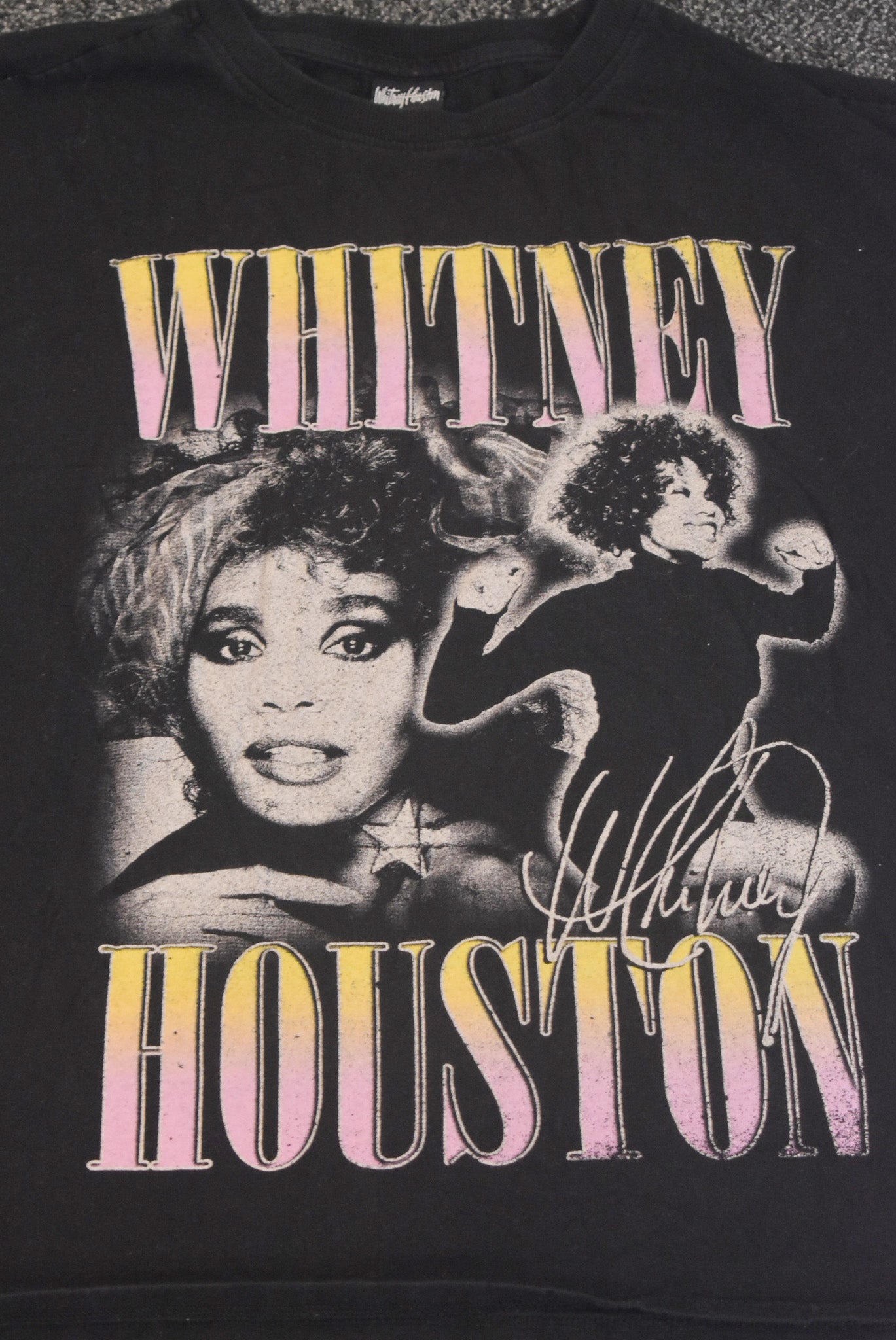 Whitney Houston vintage band tee, 16