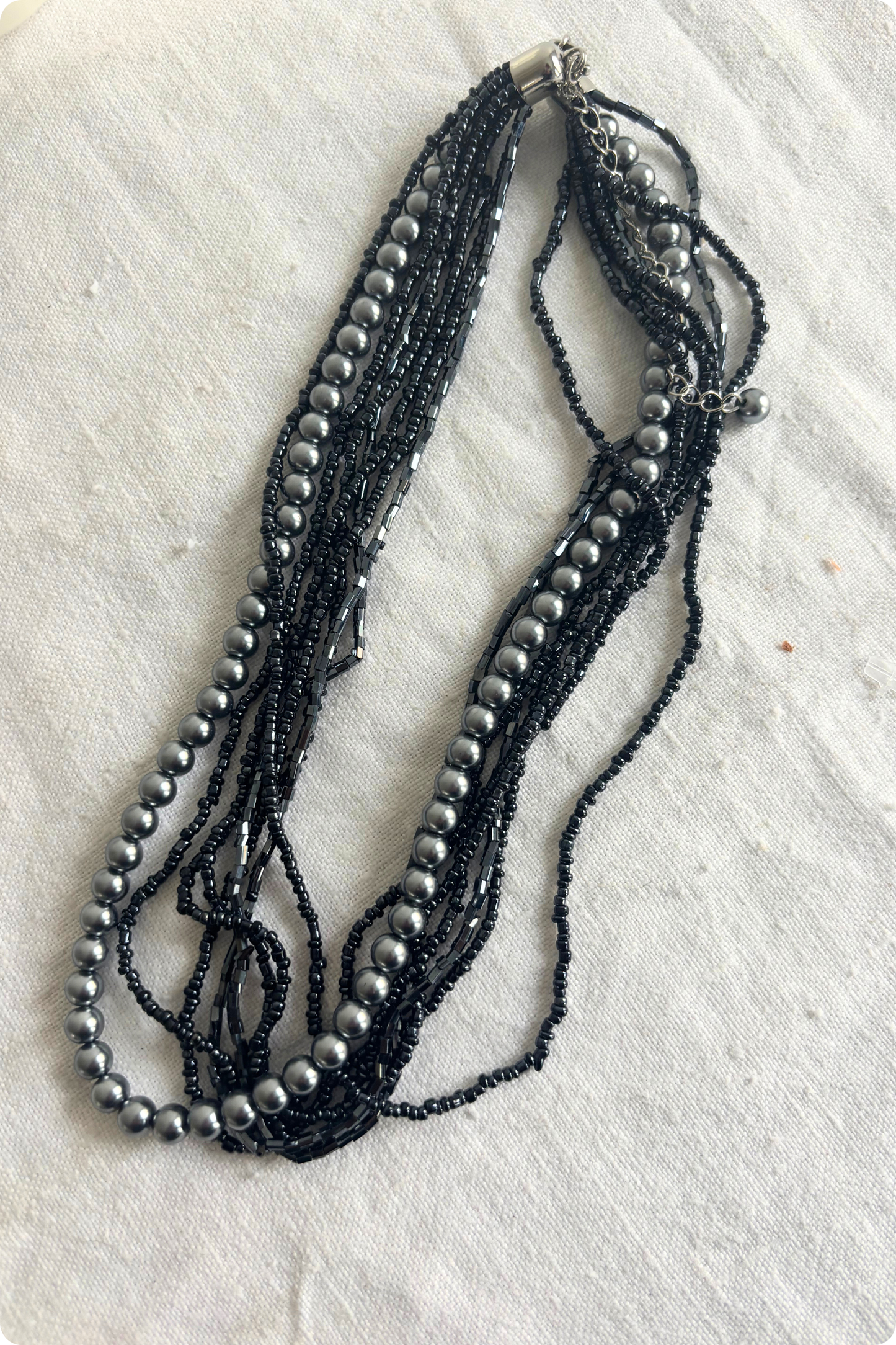 Glass bead necklace