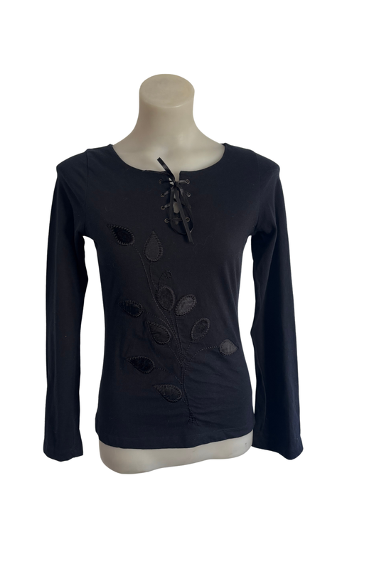 Per Una black tie up blouse, 10