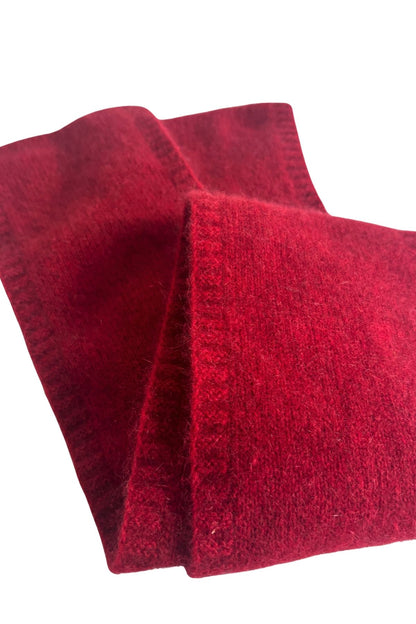 Gorgeous red possum merino scarf