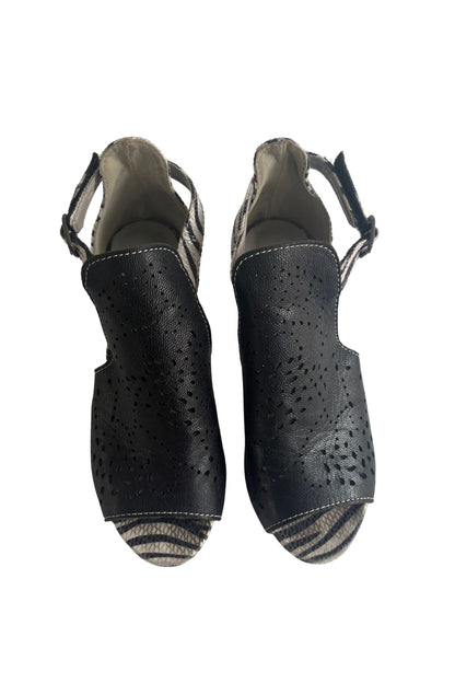 Maher X Zebra stripes heels, 37