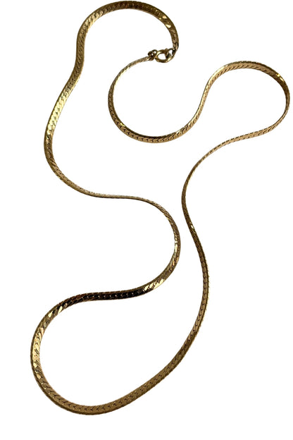 Gold plated S-chain necklace