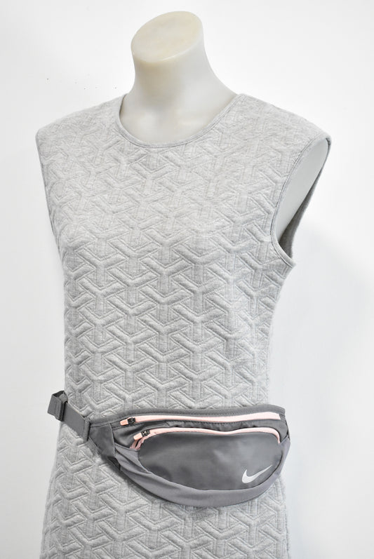 Nike grey and pink waist bag