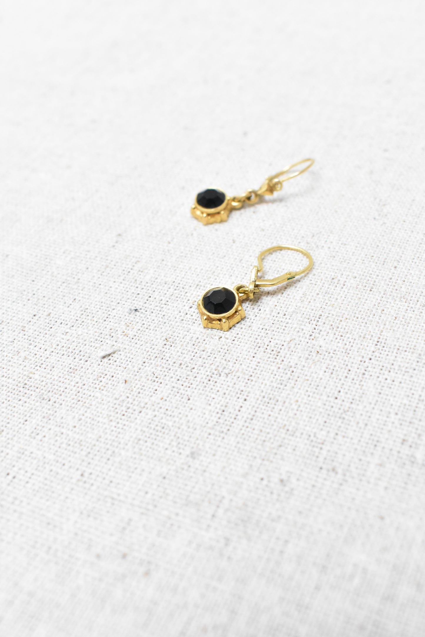 Gold drop earrings