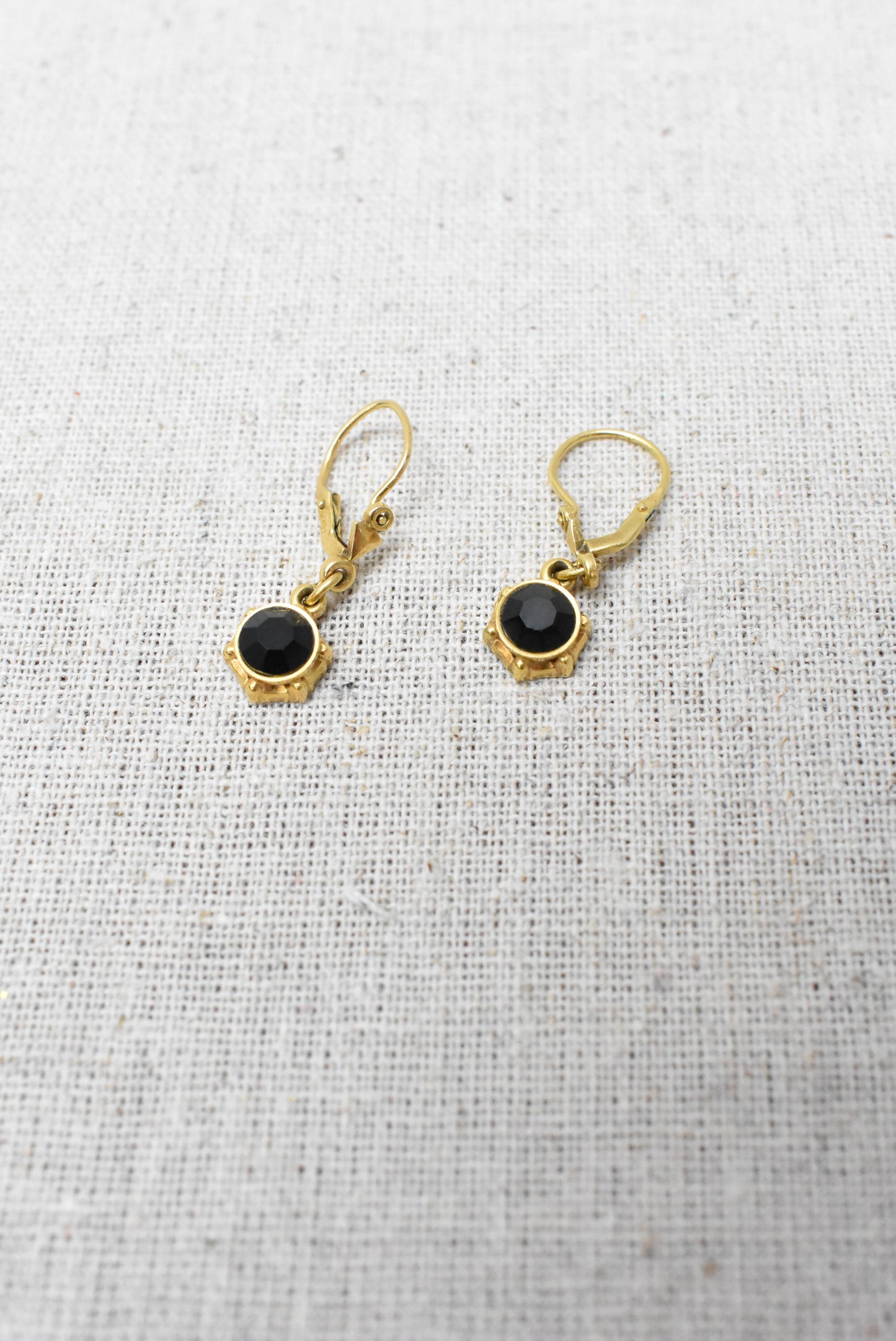 Gold drop earrings