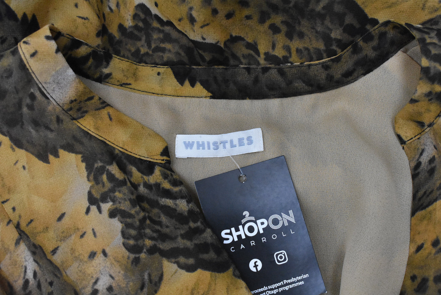 Whistles animal-ish pattern dress, S