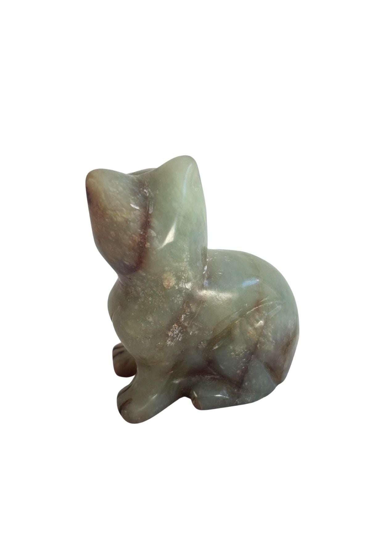 Jade cat paper weight