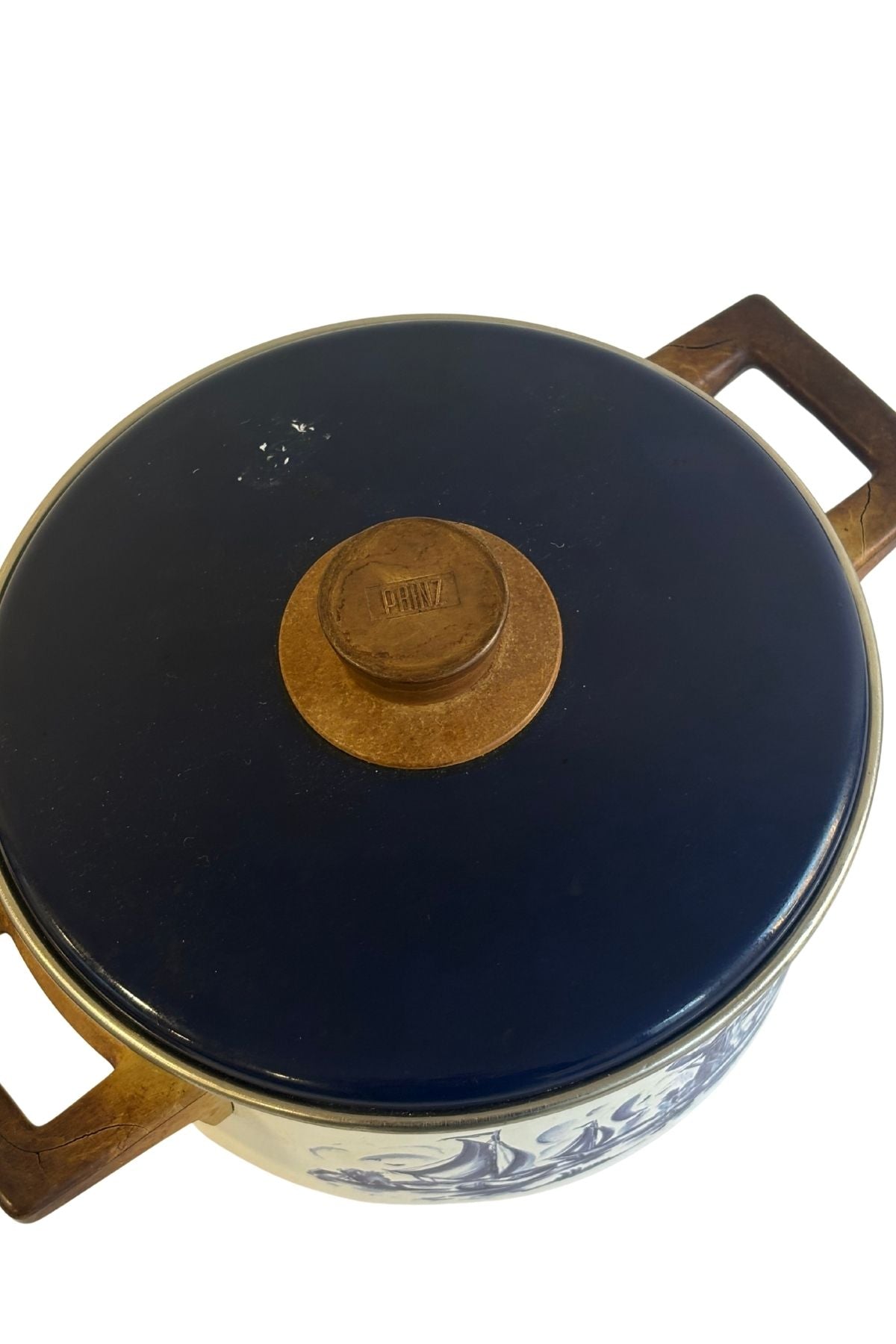 PRINZ vintage German enamel lidding pot