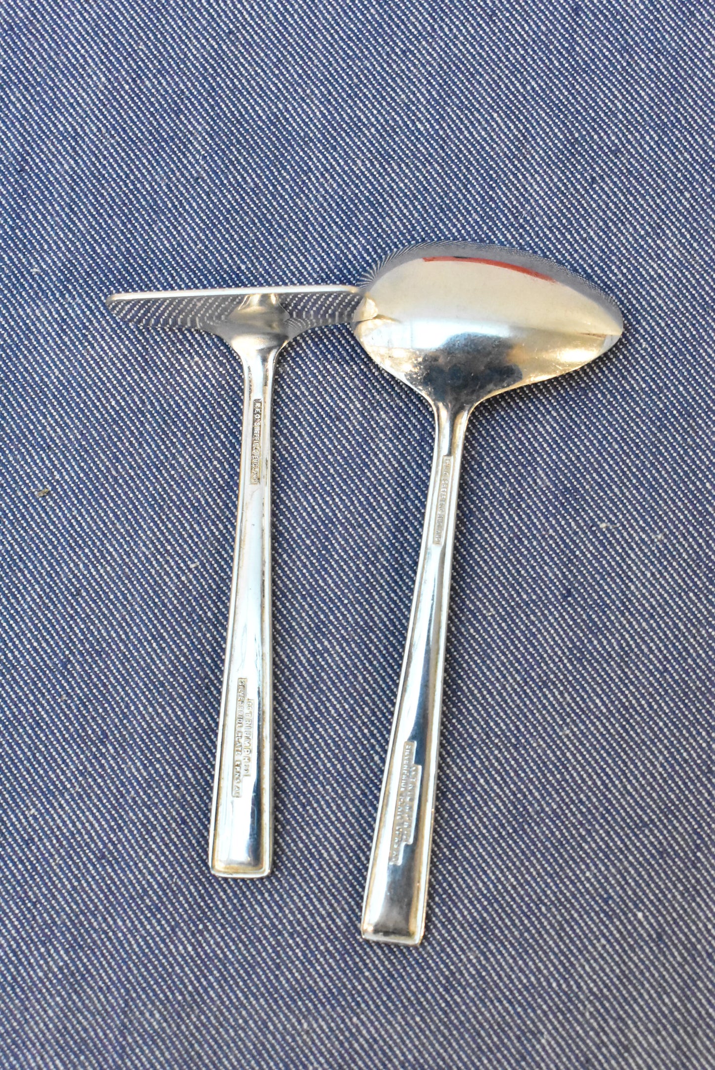 Silver Pride, children's feeding spoon and pusher