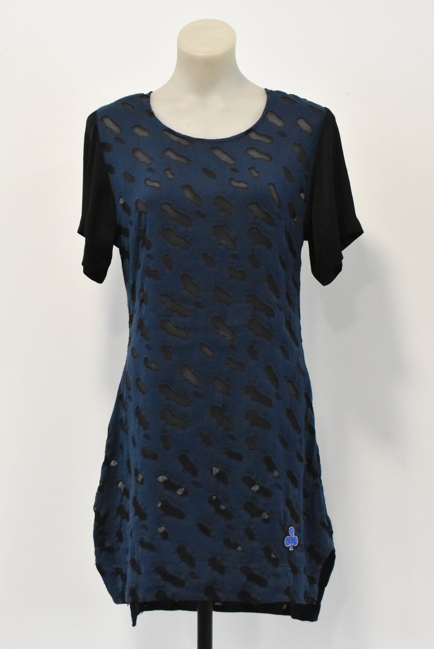 Moochi blue & black dress, L