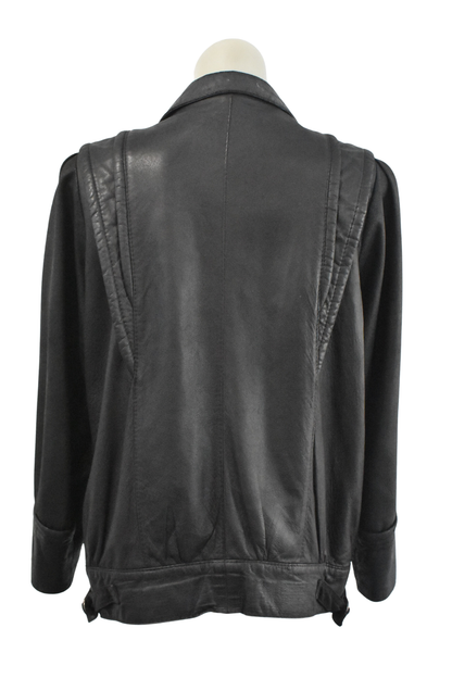 1990's Macalisters Christchurch made faux leather jacket, M