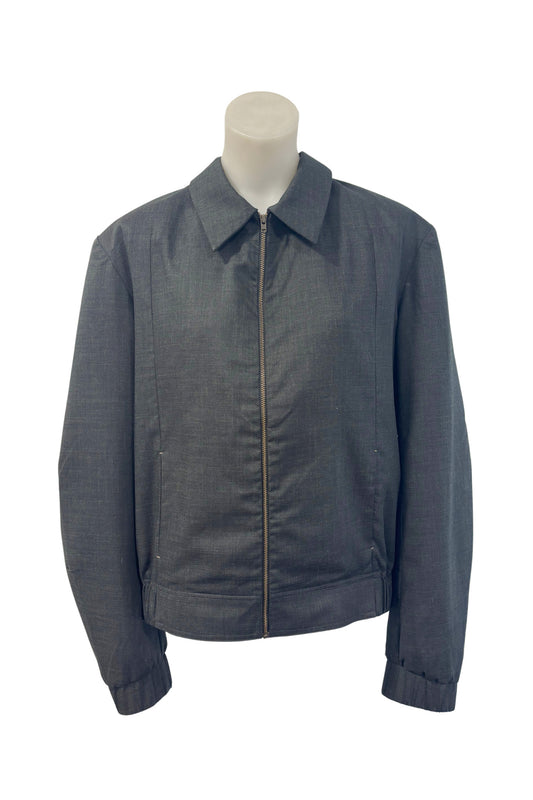 WORLD NZ made wool + silk blend jacket, L