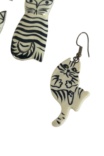 Vintage cat earring bundle x3