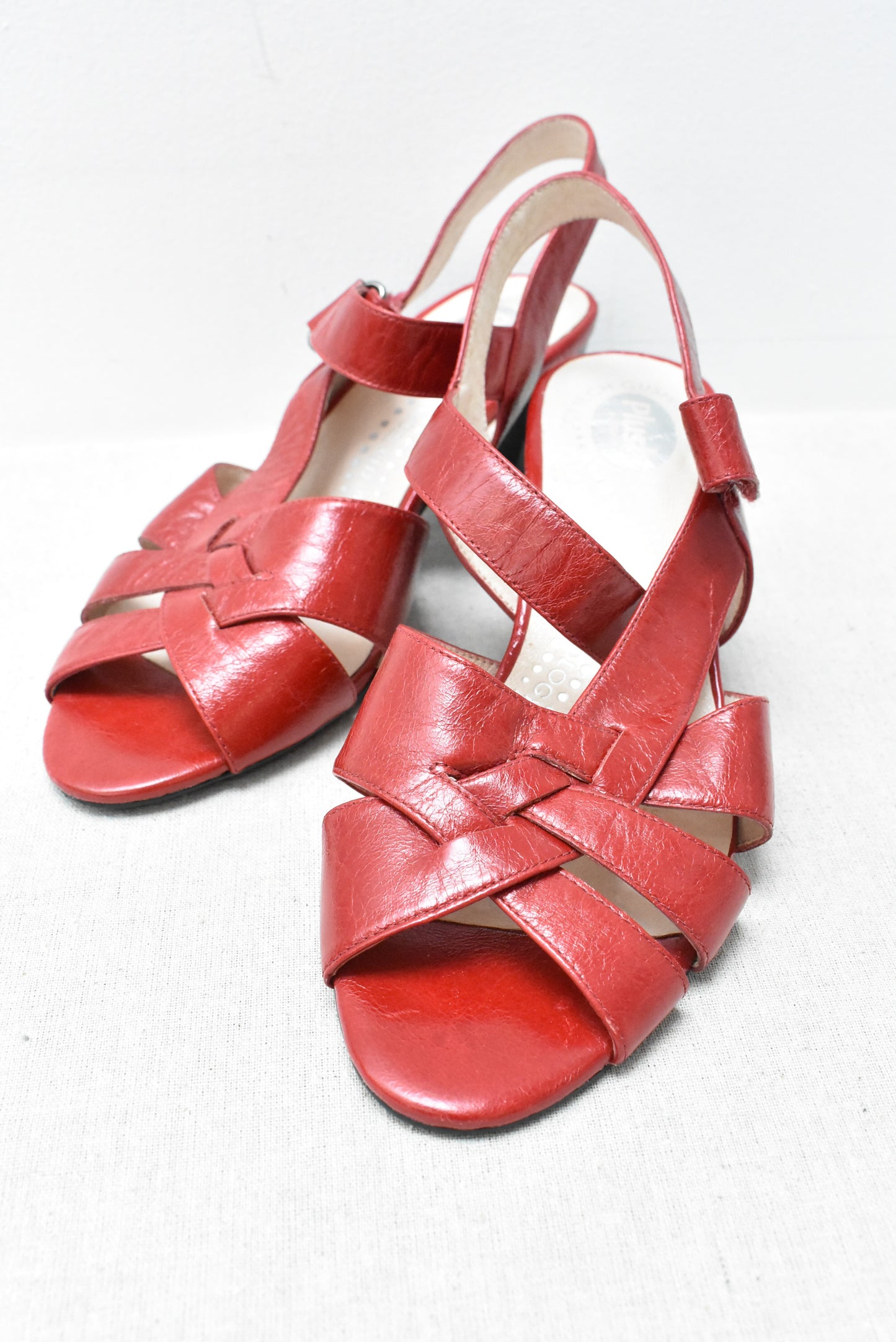 Plush by Mileno red leather sandals, 38