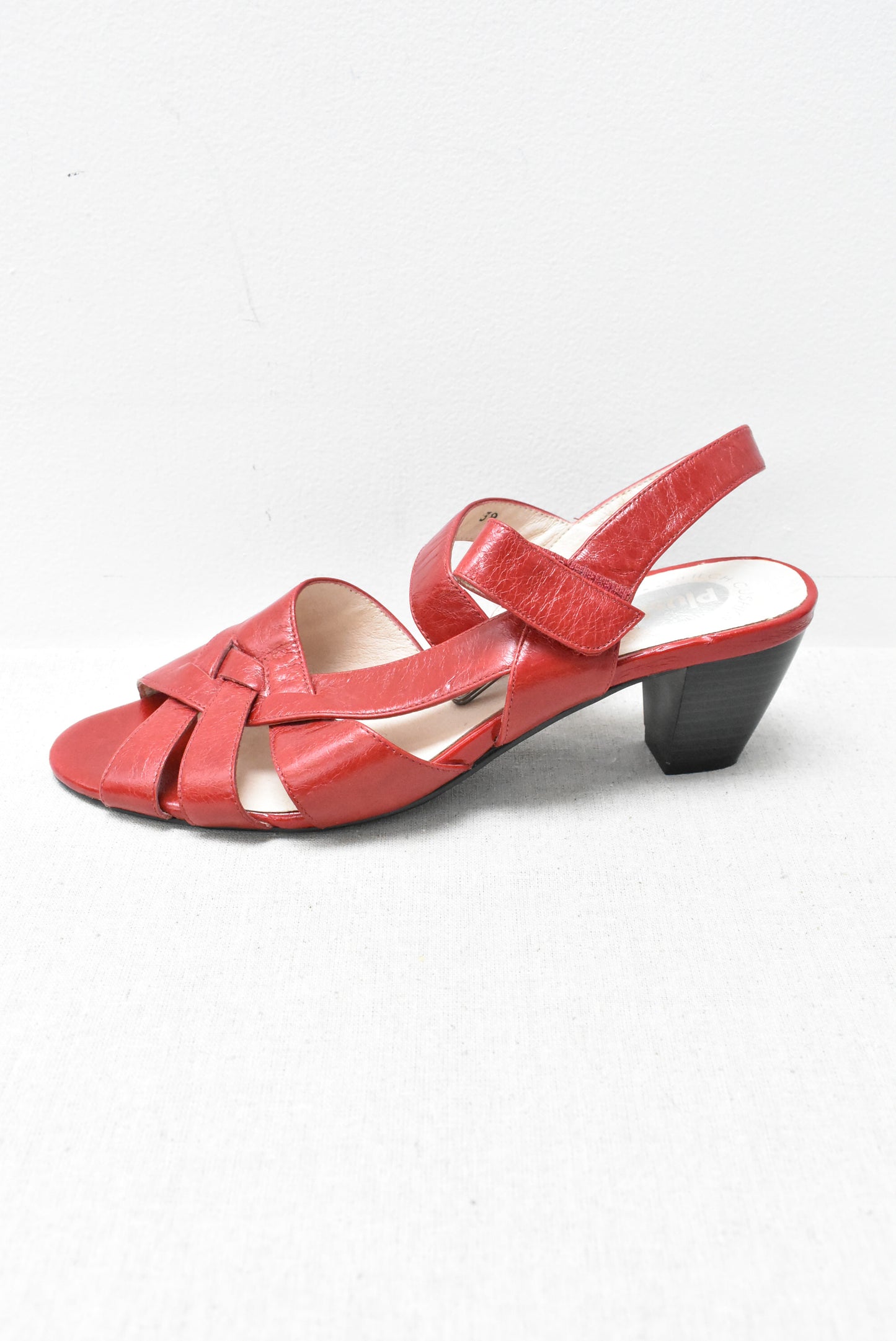 Plush by Mileno red leather sandals, 38