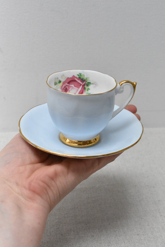 Queen Anne little cup and saucer duo, 4965