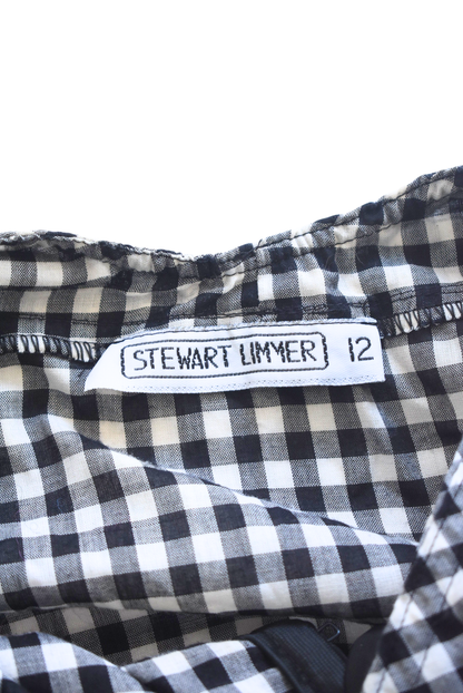 Stewart Limmer NZ made checkered dress, 12
