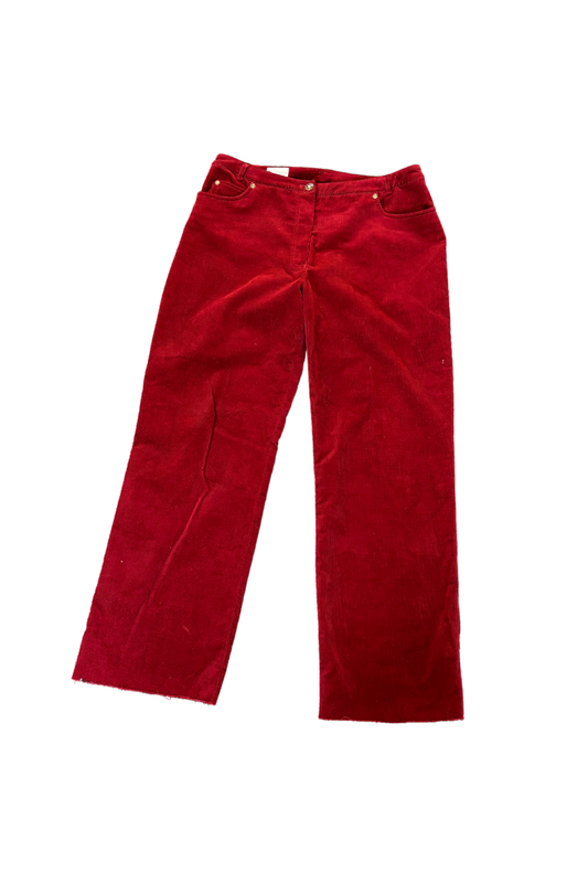 Fabiani red corduroy pants, 14