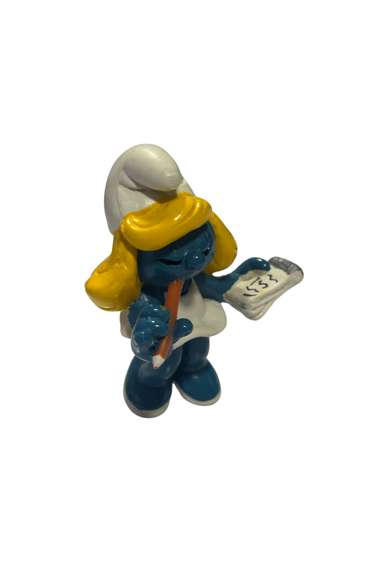 Vintage 1981 Schleich "Writer Smurfette"