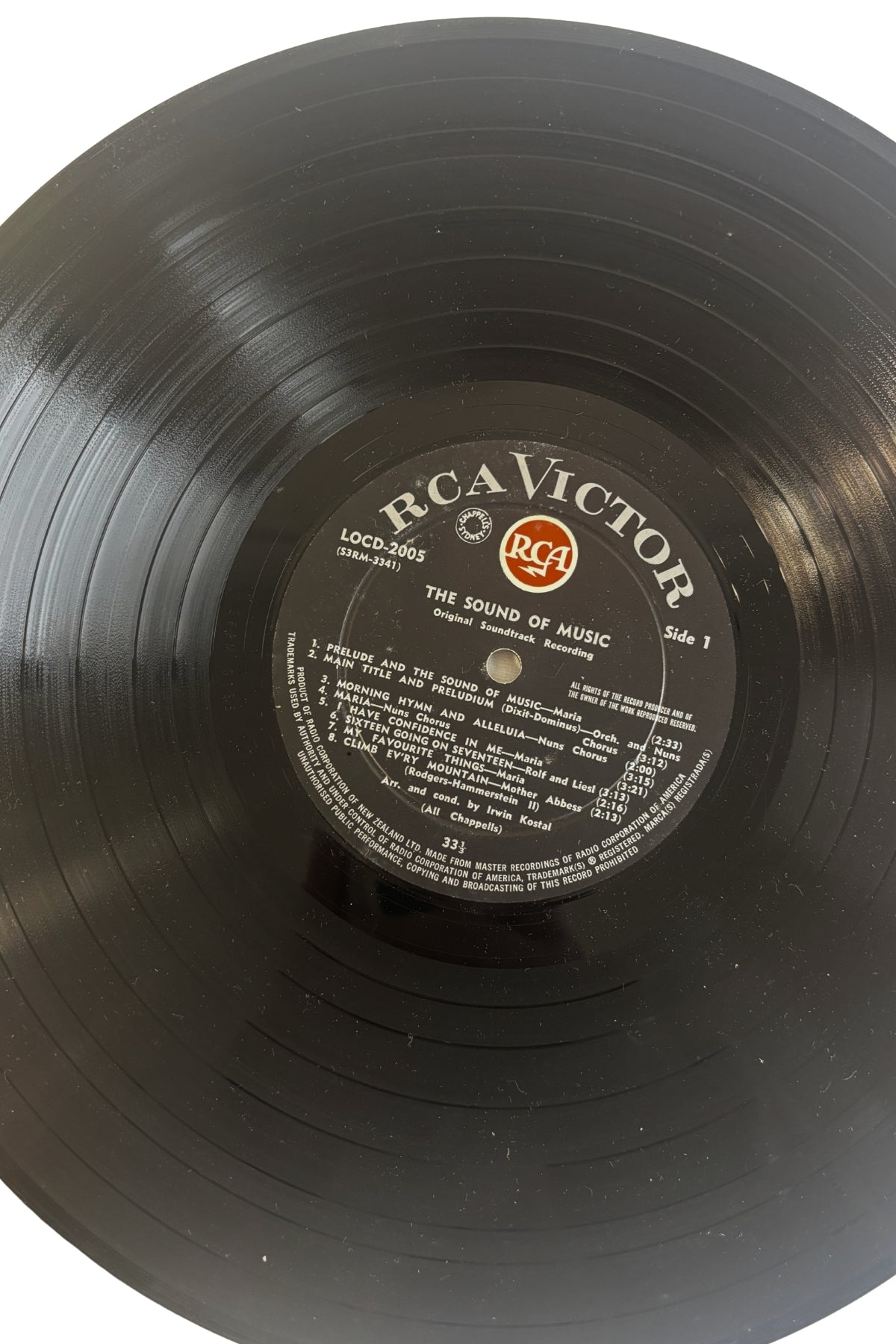 The Sound of Music original soundtrack vinyl