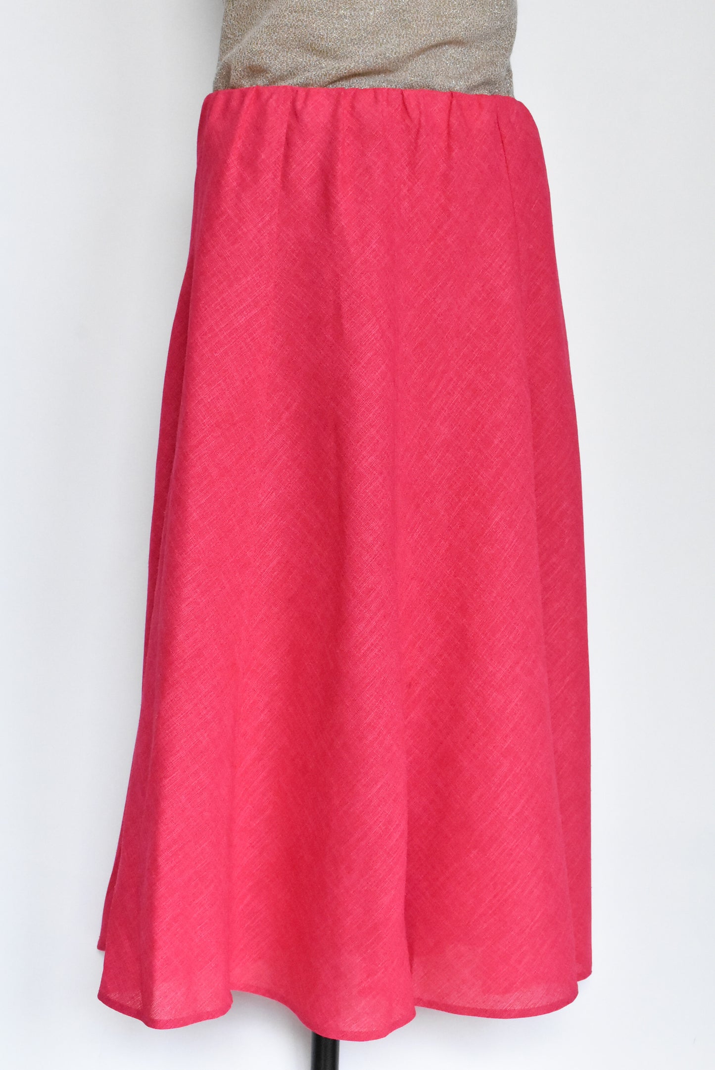 Classique bright pink A-line skirt, 12