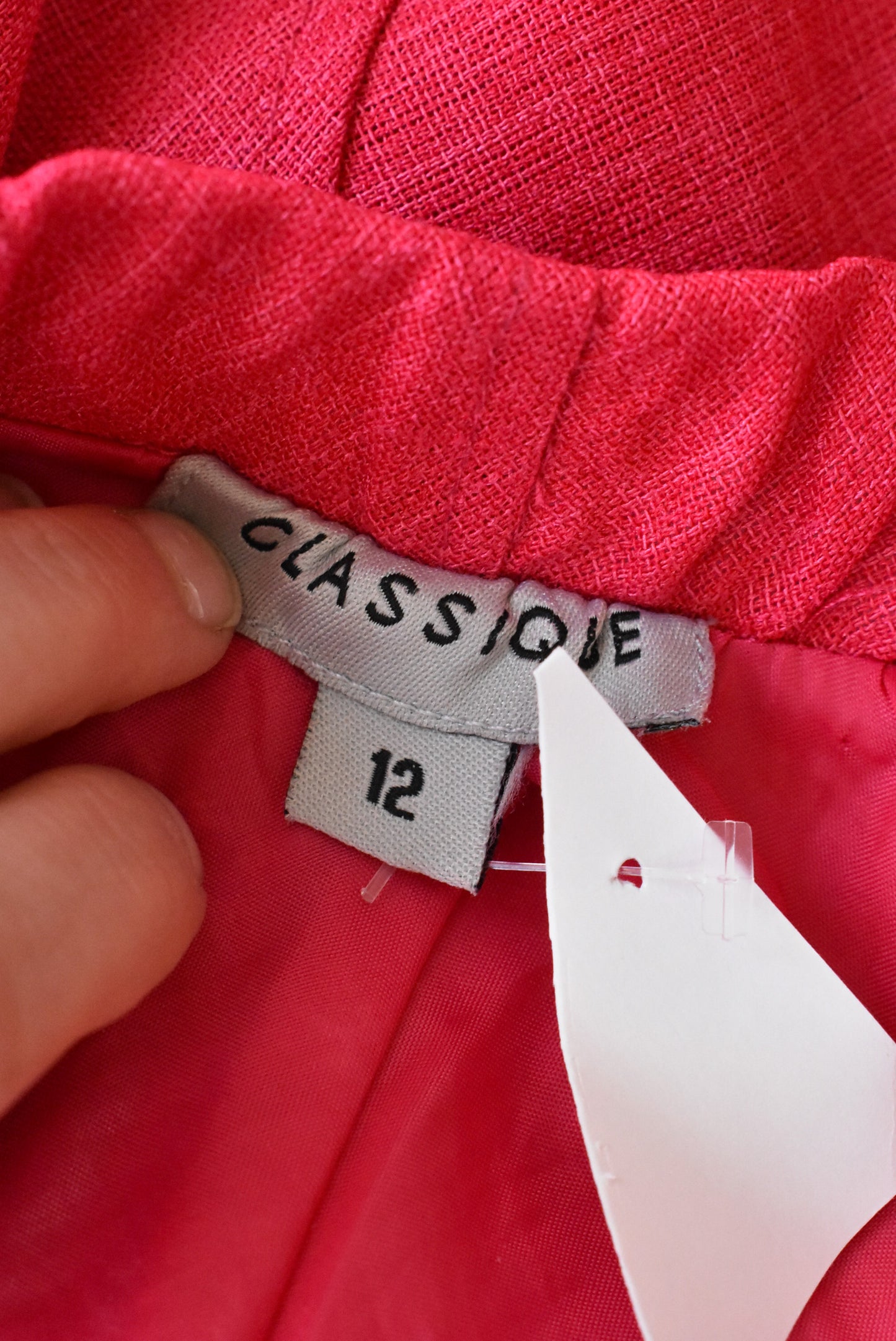 Classique bright pink A-line skirt, 12