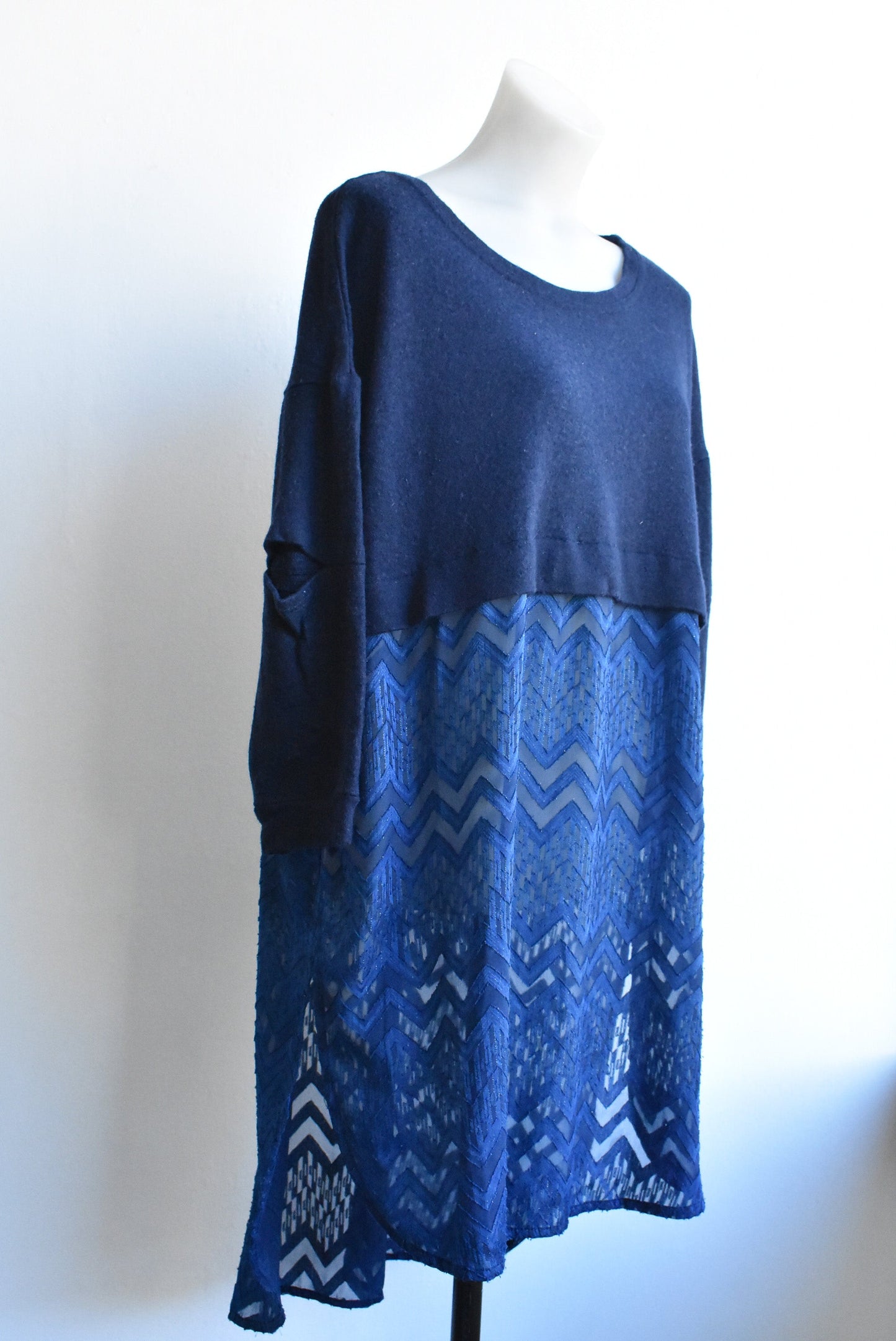 Libertine wool-blend blue dress, size 16