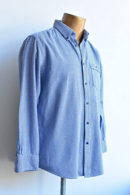 Vonella men's houndstooth shirt, M